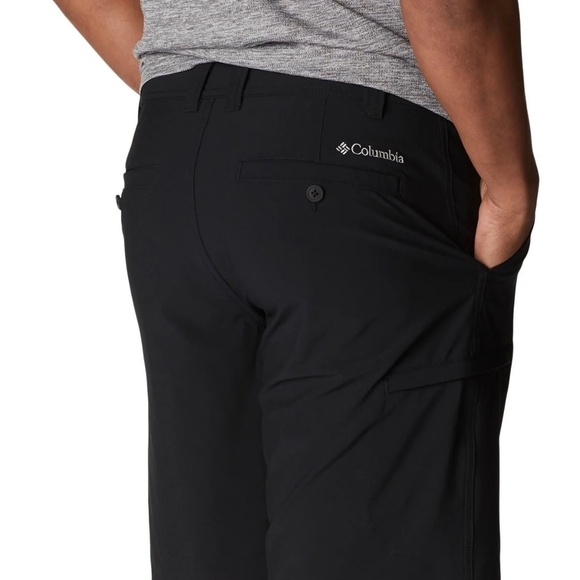 Columbia Men's Tech Shorts, Stretch Fabric, 10 Inch Inseam, Waist 34, Black, NWT - Picture 5 of 16